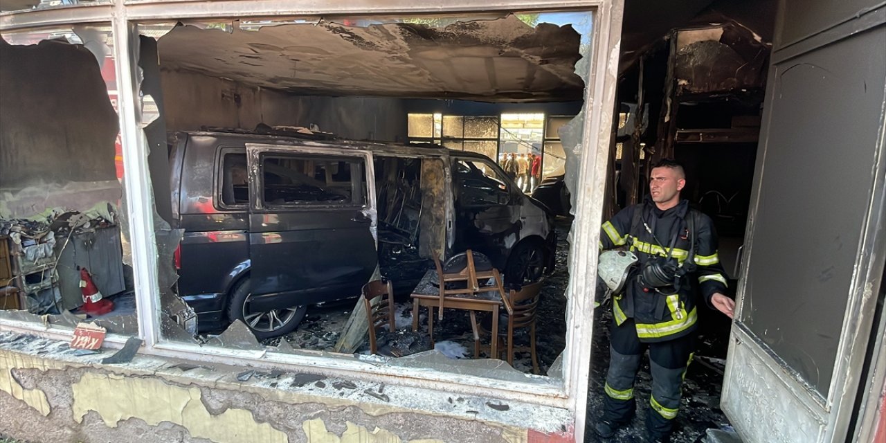 Galericiler sitesinde korkutan yangın!