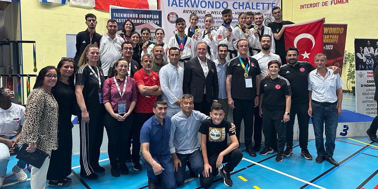 Tekvando Milli takımı Fransa’da Avrupa şampiyonu