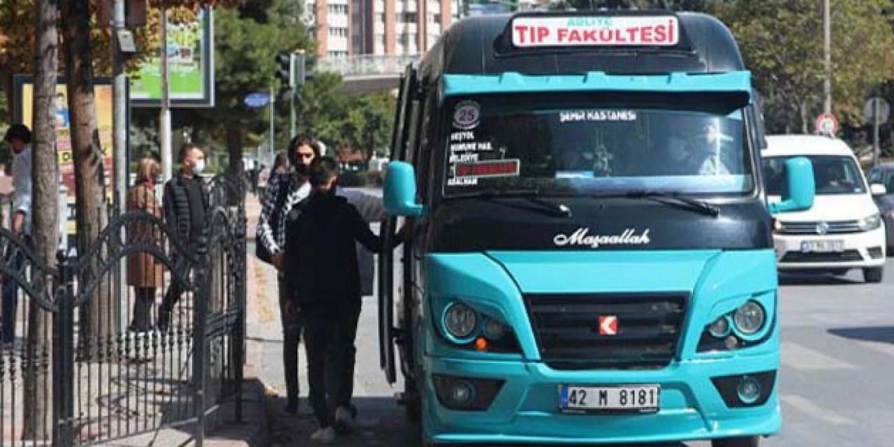 Konya’da minibüs ücretlerine zam! İşte 2023 güncel fiyatlar