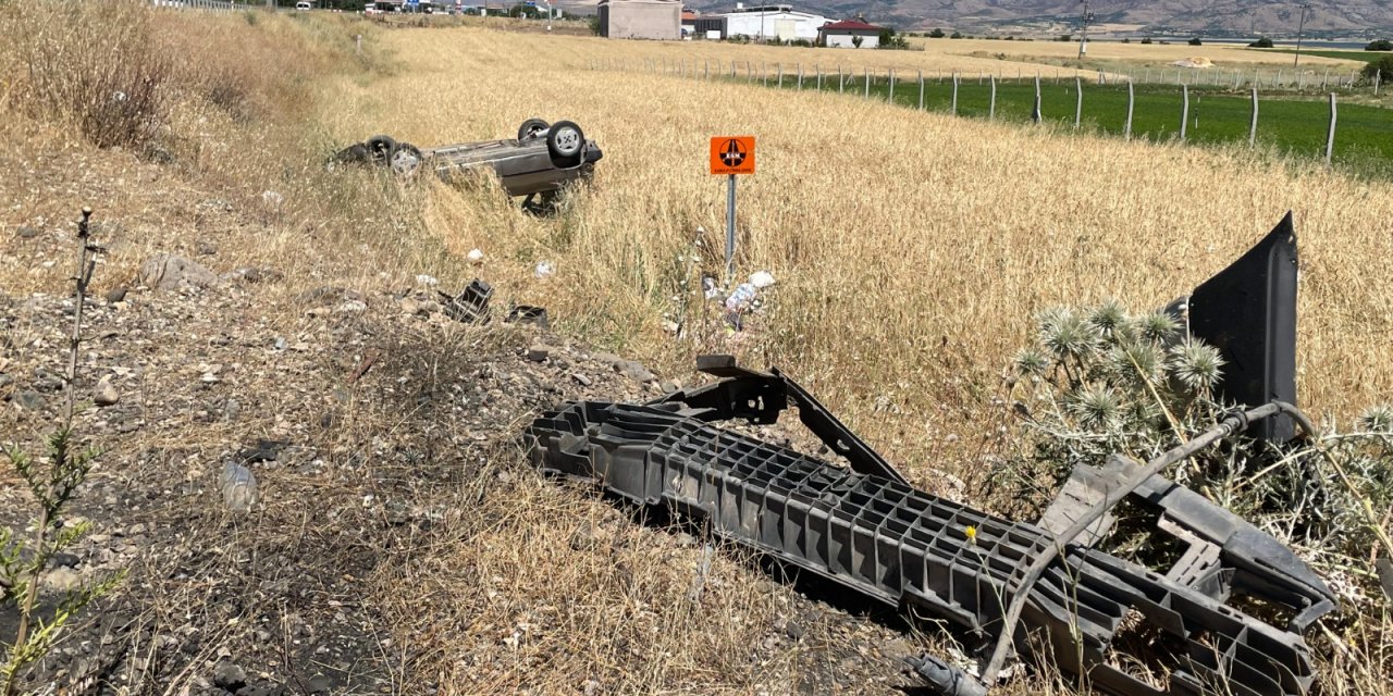 Otomobil şarampole devrildi: 6 yaralı