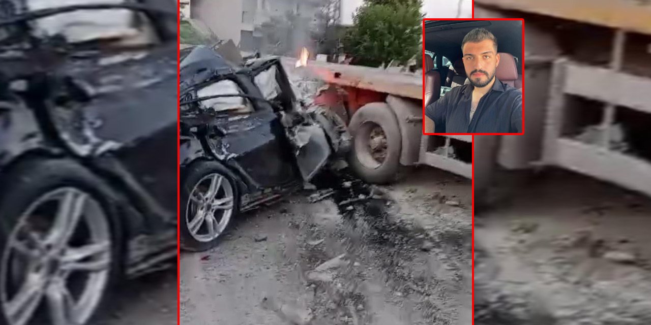 Otomobil TIR’a ok gibi saplandı: 1 ölü