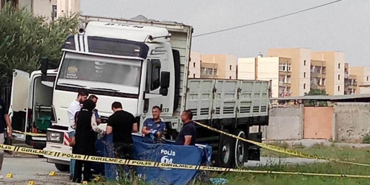 Çapraz ateşe alınan kamyon şoförü öldü