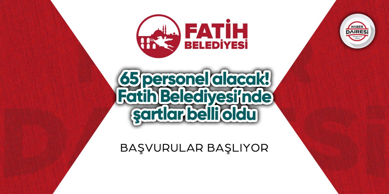 İstanbul Fatih Belediyesi personel alımı 2023