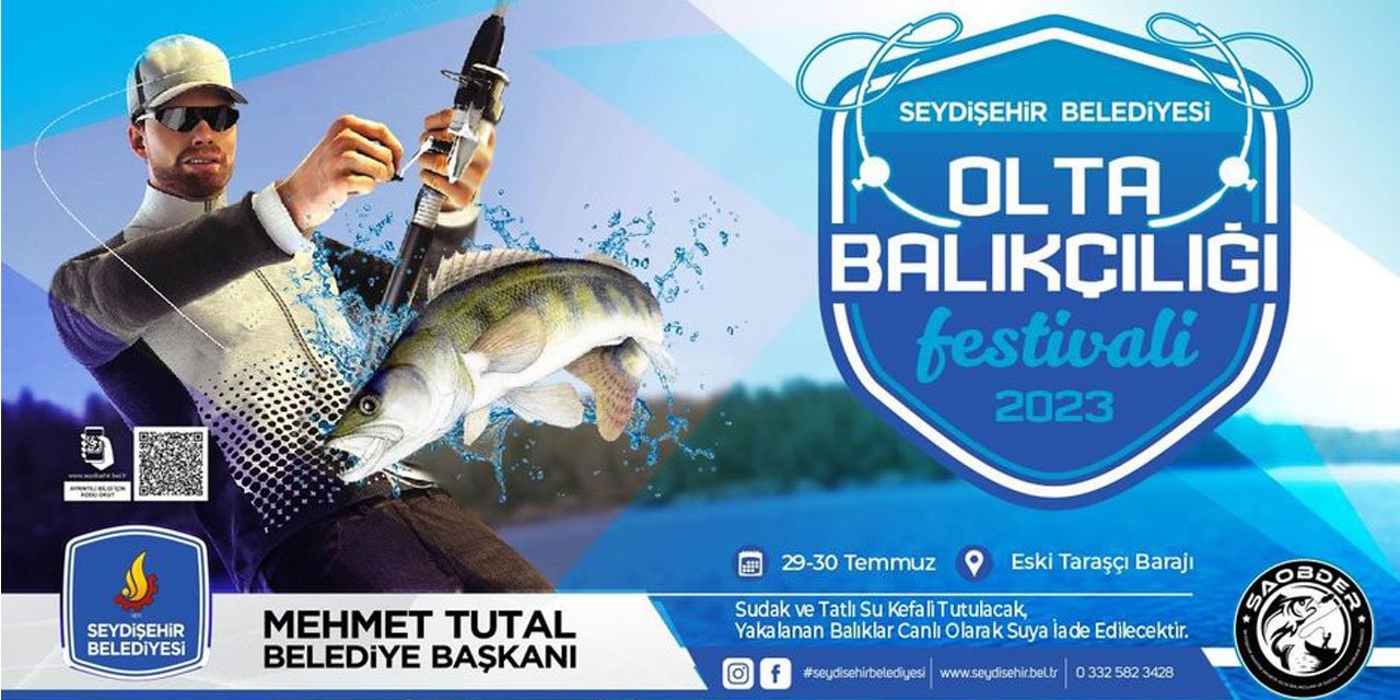 Seydişehir’de olta balıkçılığı festivali düzenlenecek