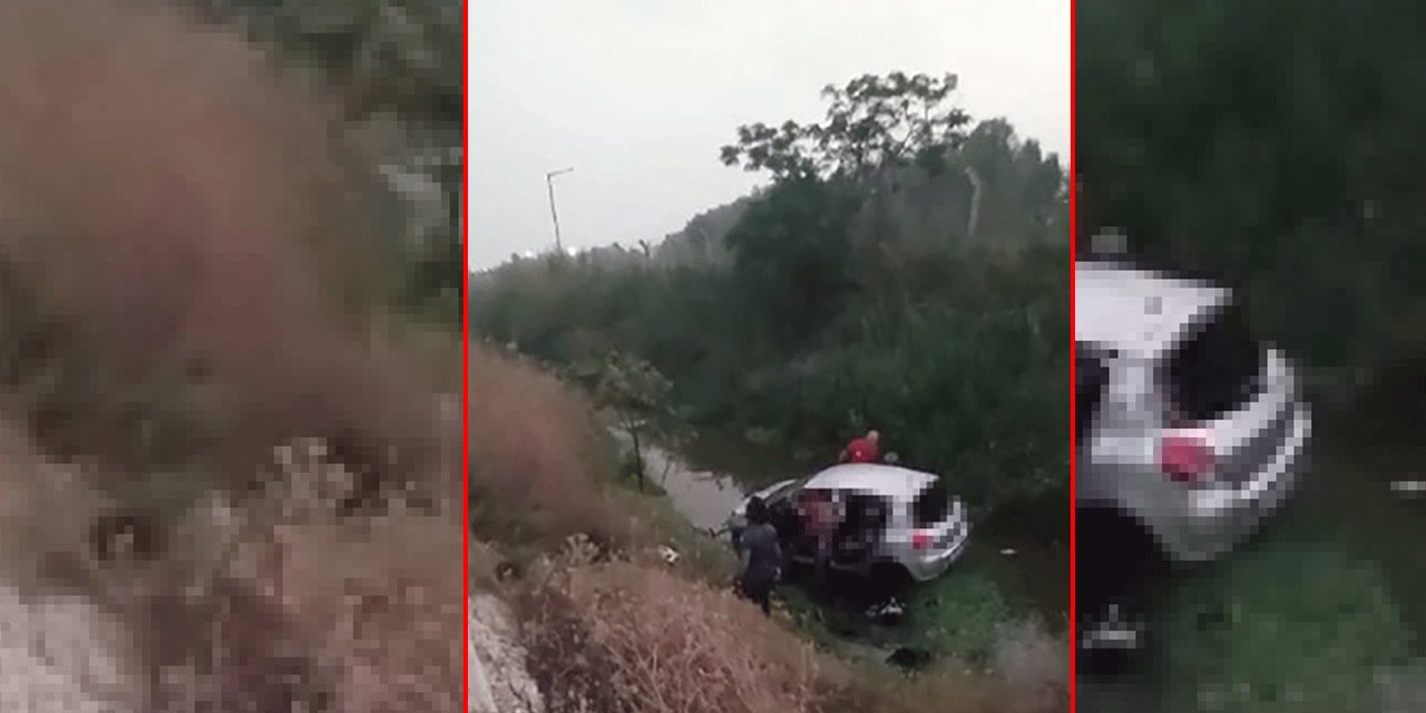 Otomobil sulama kanalına düştü: 1 ölü, 2 yaralı