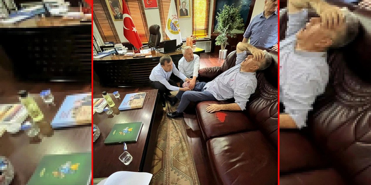 Belediye başkanının makamında silahlı saldırı!