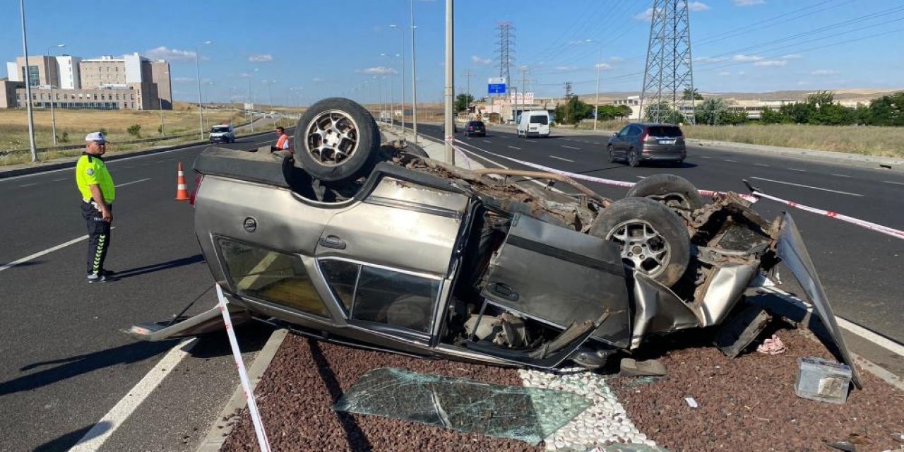 Devrilen otomobilin sürücüsü öldü