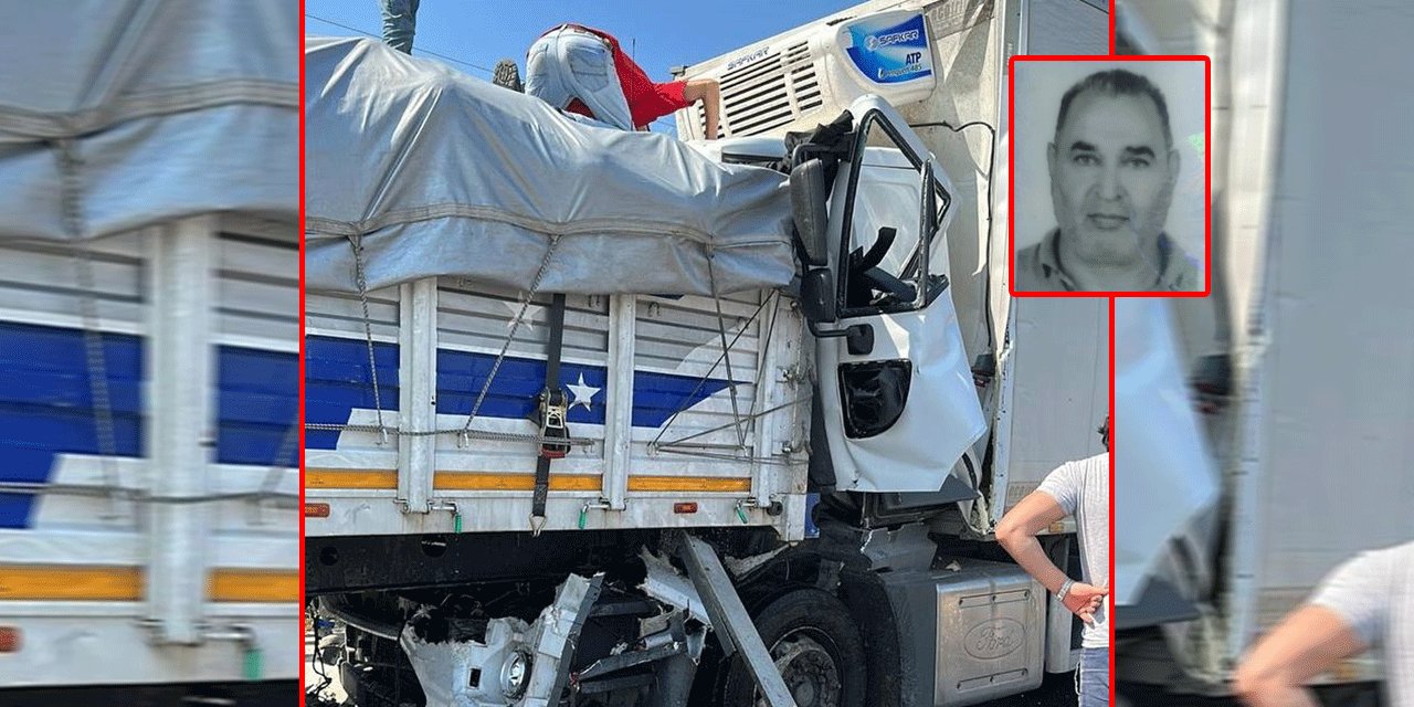 Karpuz yüklü Konya plakalı kamyona başka bir kamyon çarptı: 1 ölü