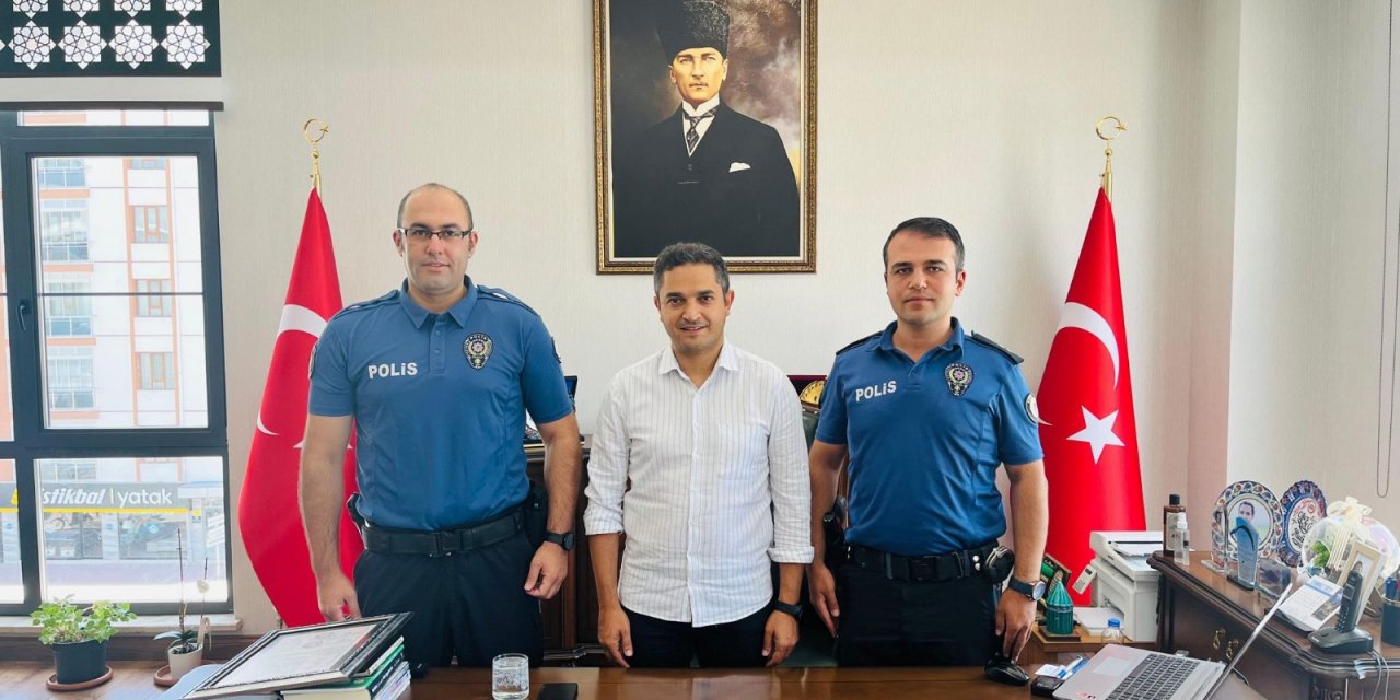 Konya’da ilçenin kahramanı olan polise ödül