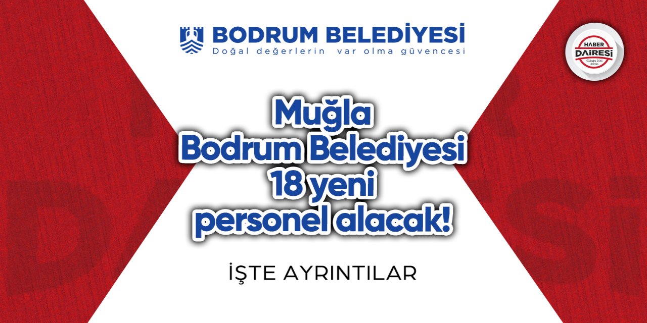 Bodrum Belediyesi personel alımı 2023