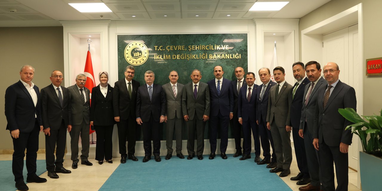 Konya heyeti, yeni Çevre Bakanı Özhaseki ile görüştü