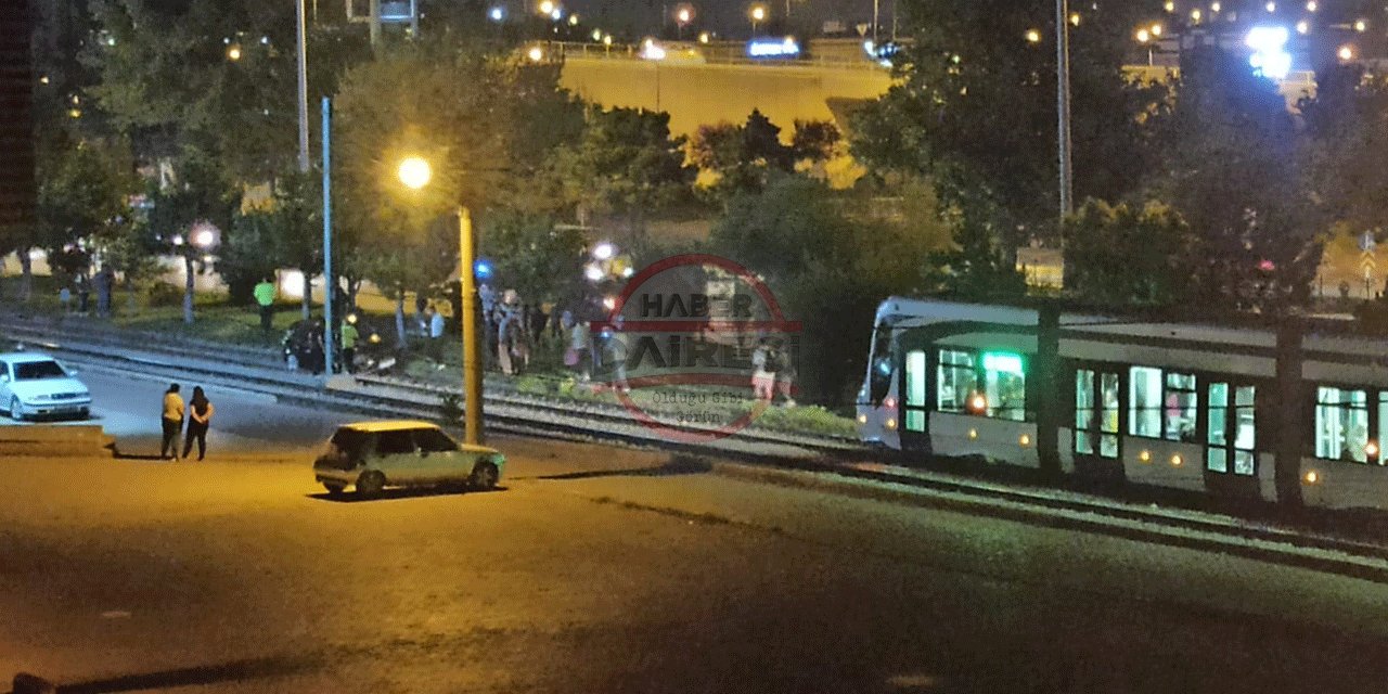 Konya’da tramvay seferlerini durduran kaza