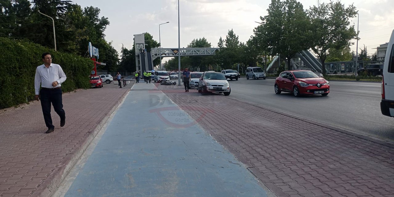 Konya’da otomobilin çarptığı bisiklet sürücüsü ağır yaralandı