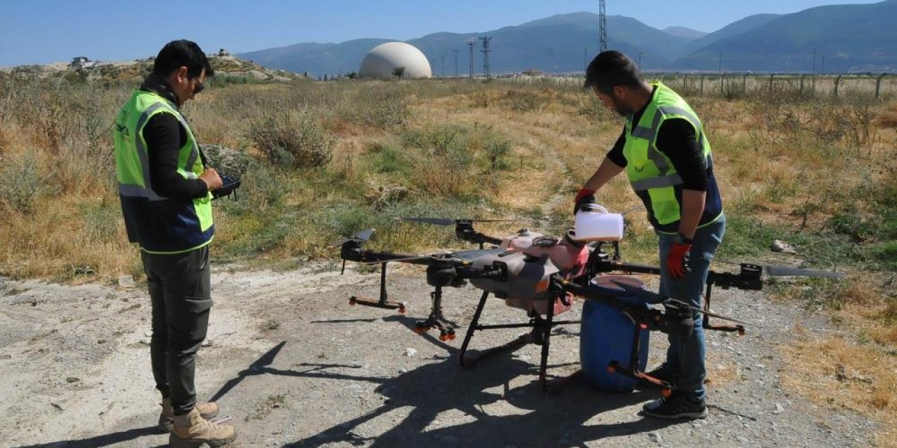 Konya’da bir belediye sineklere karşı dron kullanmaya başladı