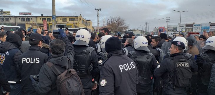 Konya’da nakliyecilerin eyleminde gerginlik