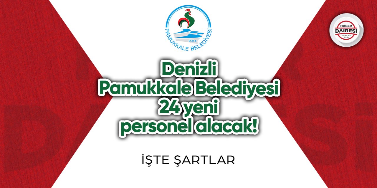 Denizli Pamukkale Belediyesi personel alımı 2023