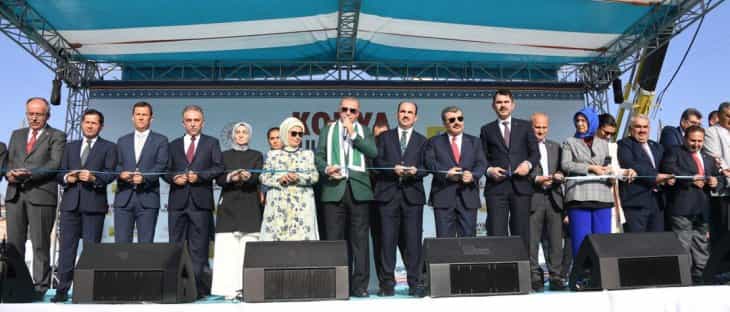 Cumhurbaşkanı Erdoğan Konya'da 88 eserin açılışını yaptı