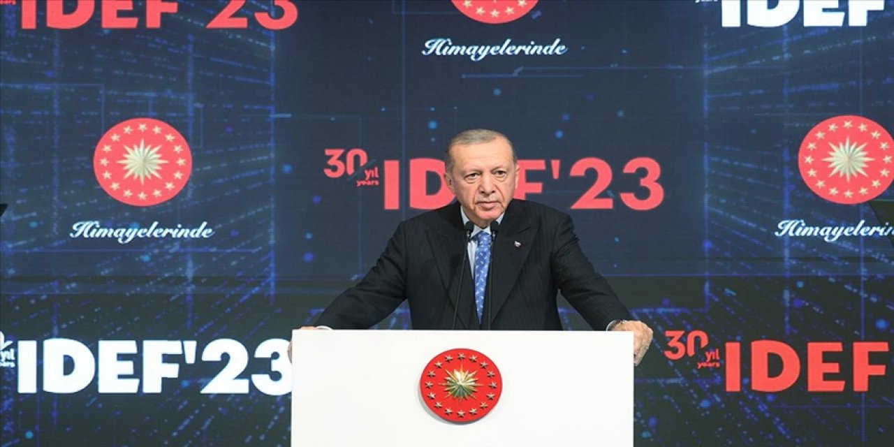 Erdoğan: IDEF'23, sektöre damgasını vurmayı yine başardı