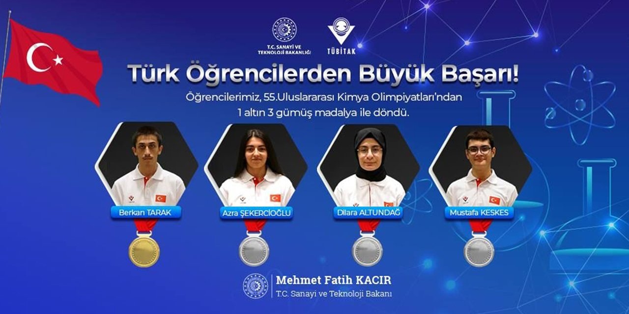Bilim olimpiyatlarına Türk gençliği damga vurdu