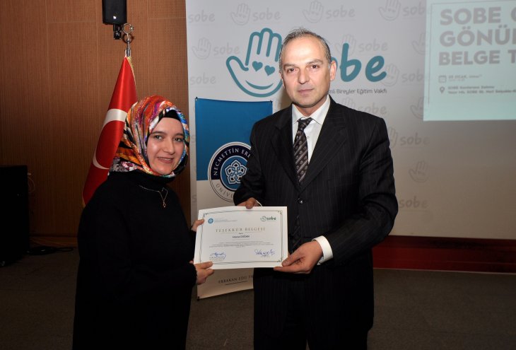 Konya'da 'SOBE Otizm Gönüllüsü Belge Töreni' düzenlendi