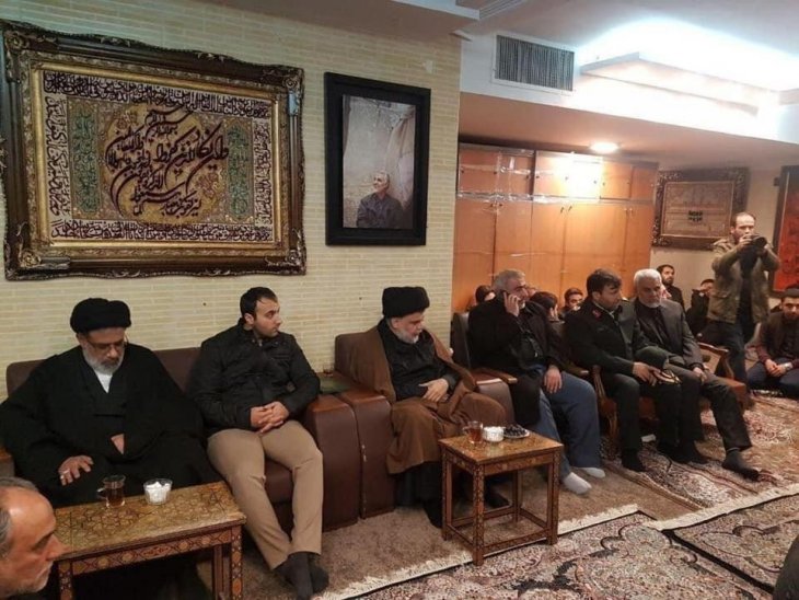 Iraklı Şii lider Sadr, Süleymani’nin taziyesine katıldı