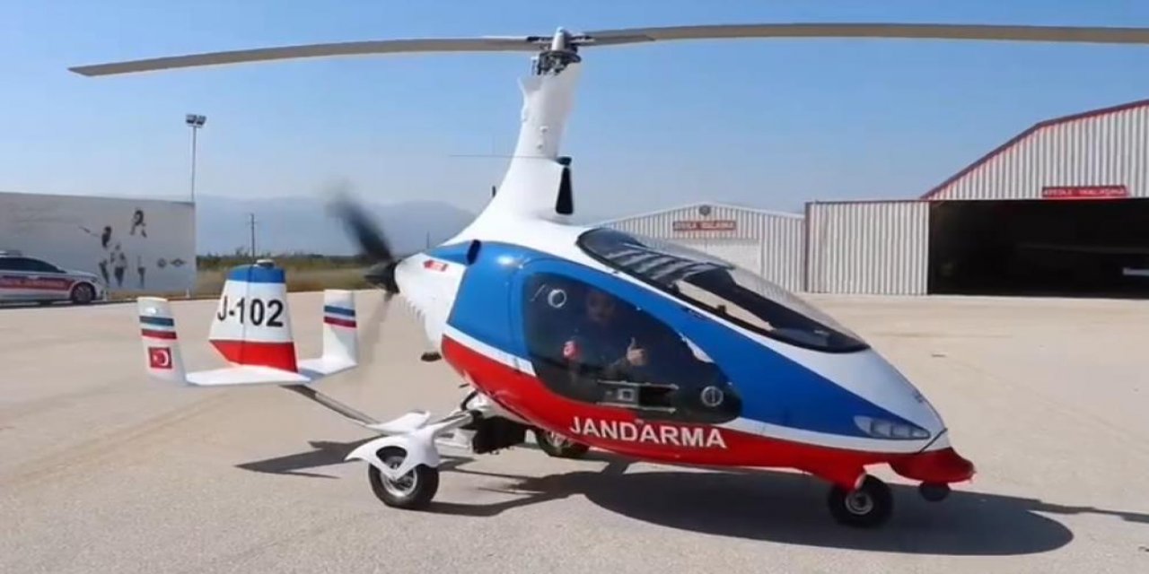 Gyrocopter ile Konya yolunda 25 sürücüye ceza yazıldı