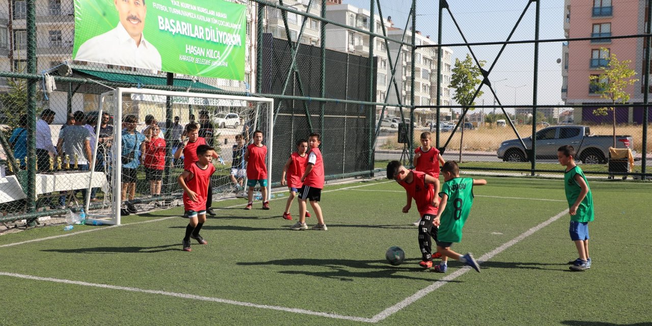 Karatay’da Kur’an kursu öğrencileri arasındaki futbol turnuvası final yaptı