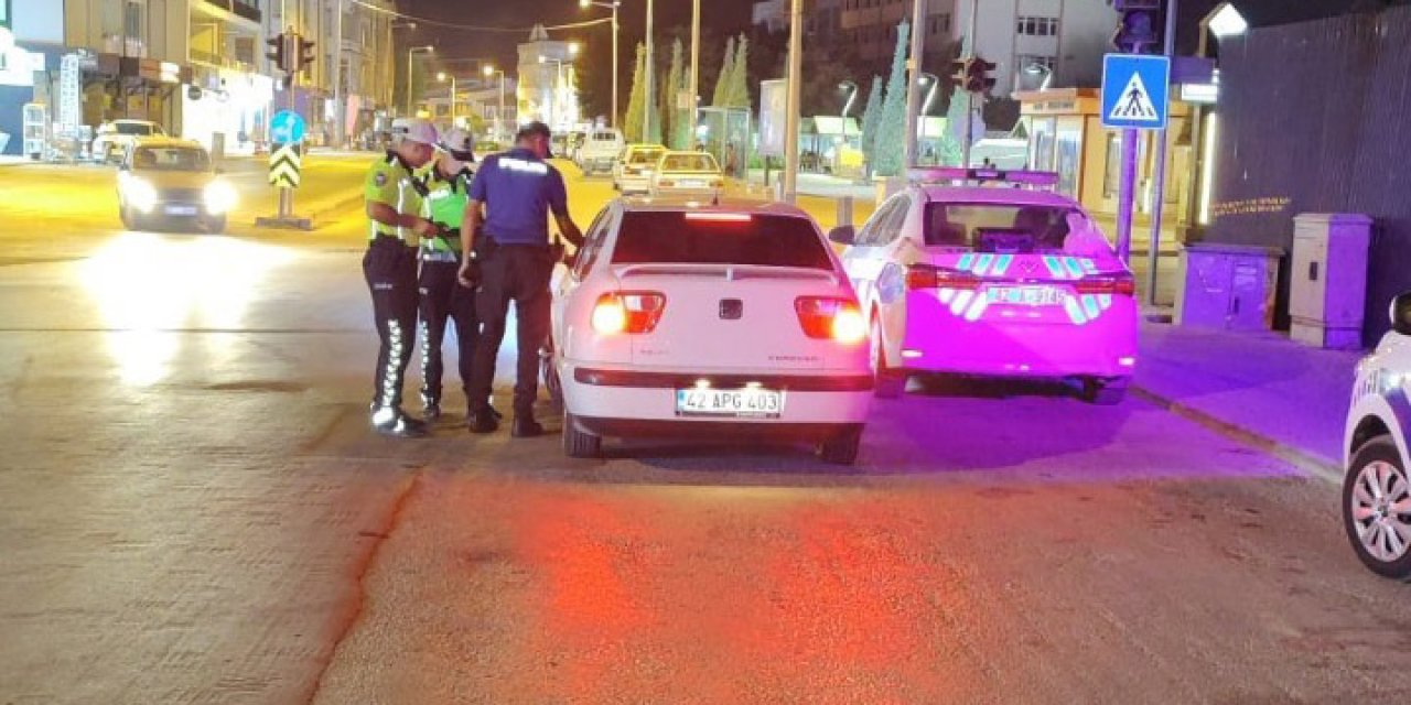 Konya polisinden motosiklet denetimi! 151 bin TL ceza yazıldı