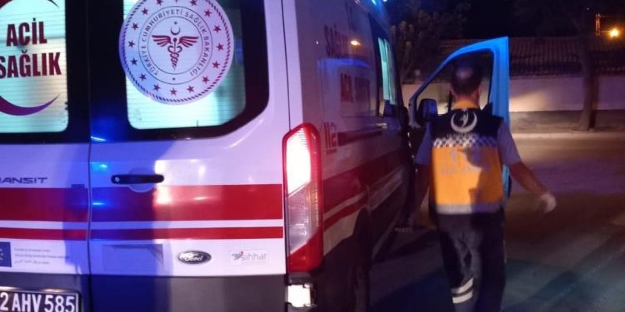Konya'da feci kaza! Motosiklet duvara çarptı