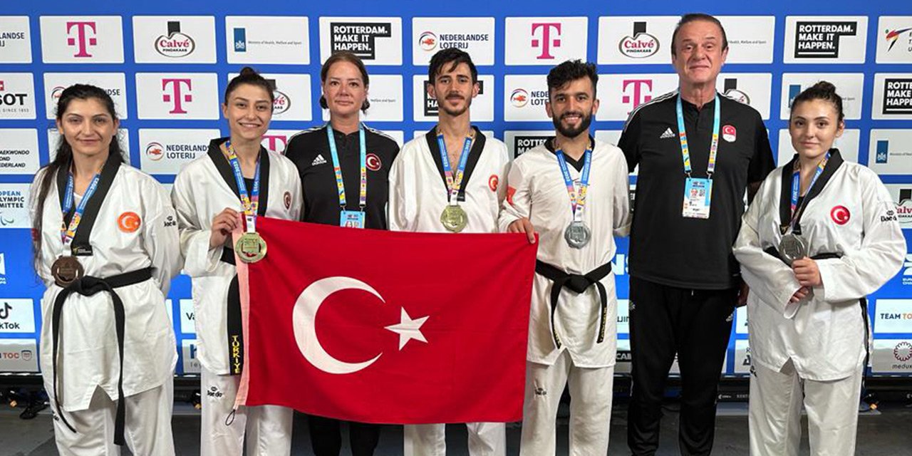 Konyalı milli tekvandocu Avrupa Şampiyonu oldu