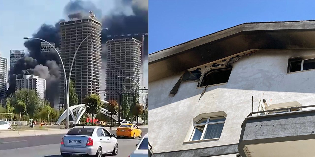 Ankara’da korkutan yangın, mahalle sakinleri sokağa döküldü
