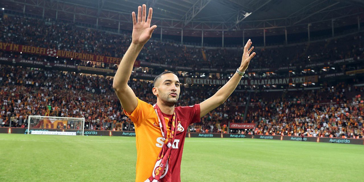 Galatasaray yeni transferi Hakim Ziyech'i tanıttı