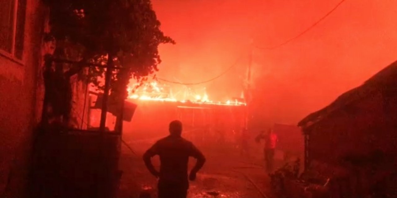 Çanakkale’deki orman yangını evlere sıçradı!