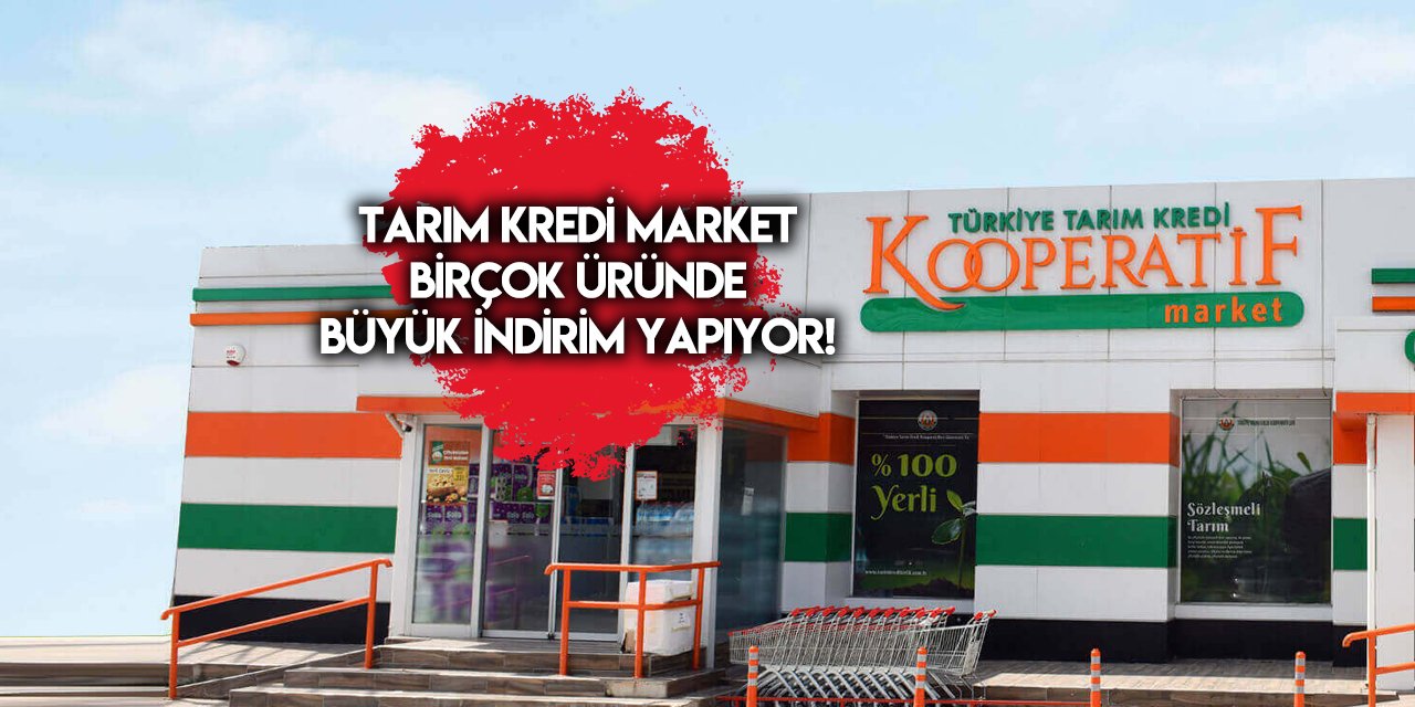 Tarım Kredi Market okul öncesi büyük indirimleri duyurdu