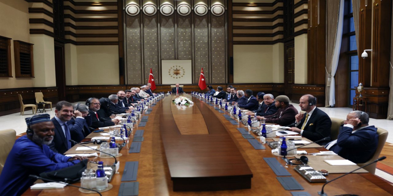 Cumhurbaşkanı Erdoğan, ABD Müslüman Organizasyonları Konseyi üyelerini kabul etti