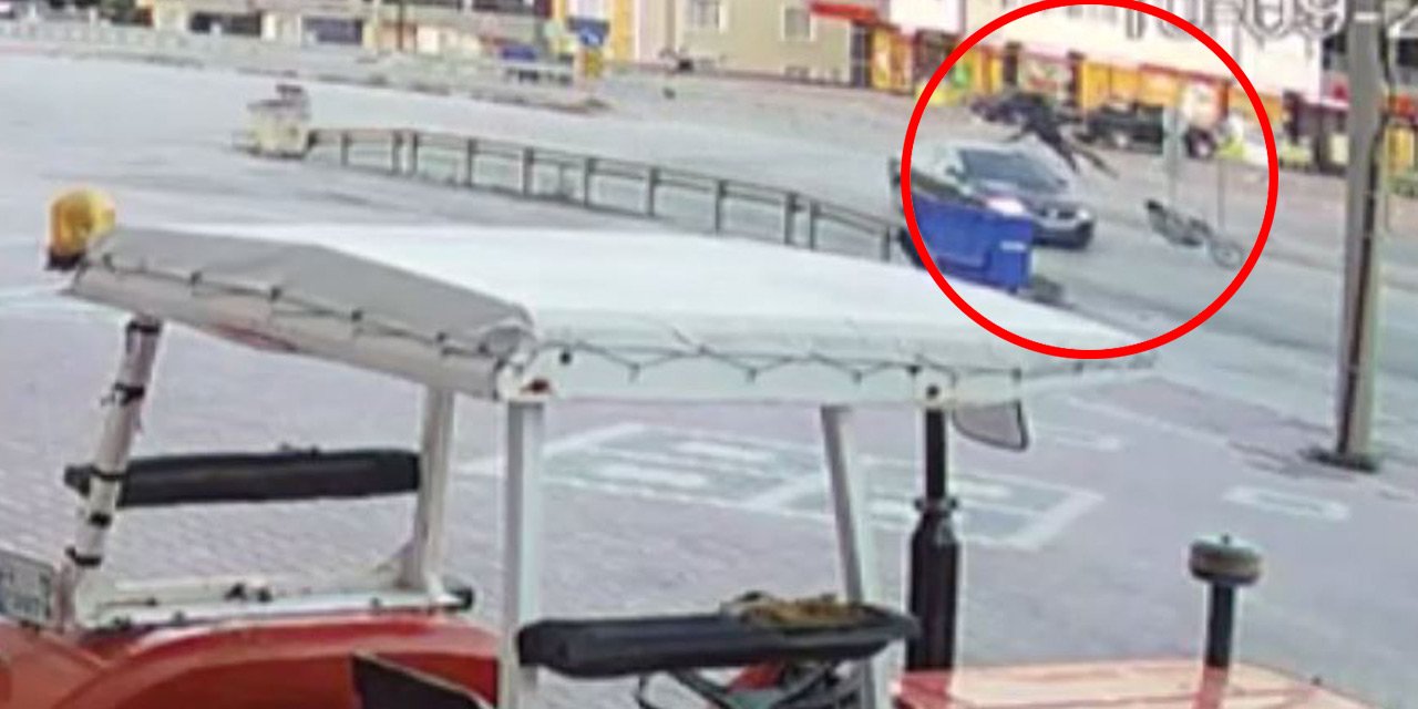 Konya’da motosikletli gencin öldüğü kaza kamerada!