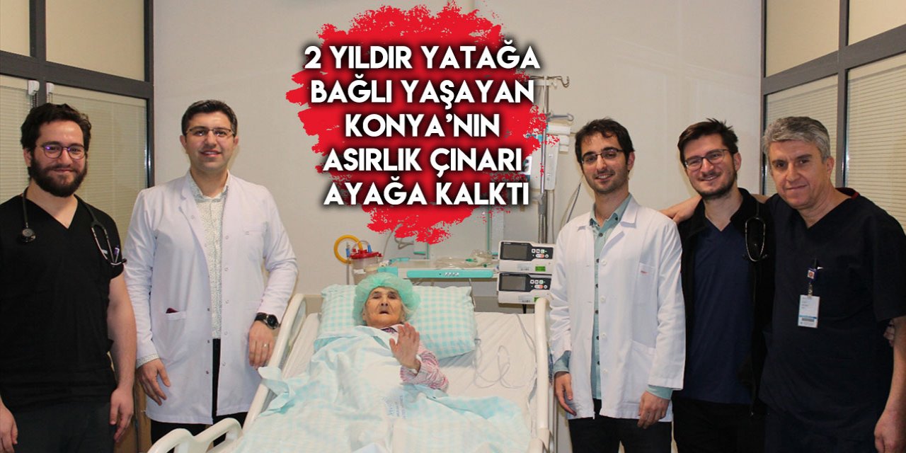 Konya’da 103 yaşındaki Ayşe nineye kalp pili takıldı