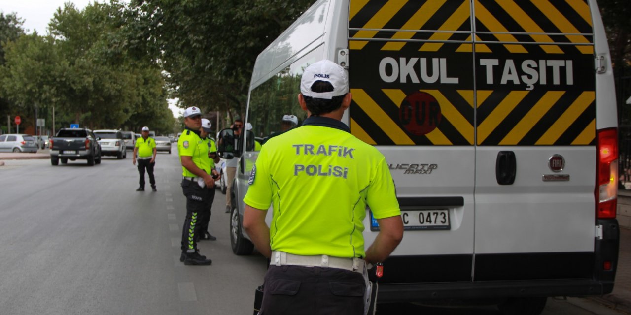 Konya’da okul servislerine sıkı denetim