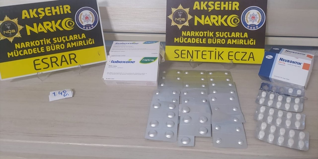 Akşehir’de uyuşturucu taciri tutuklandı