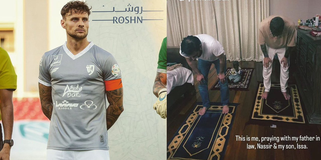 Alman futbolcu Müslüman oldu, namaz kıldığı anları paylaştı