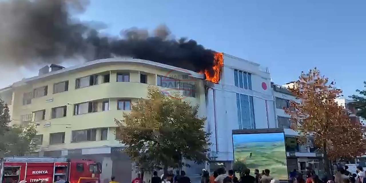 Son Dakika: Konya'nın merkezinde korkutan yangın