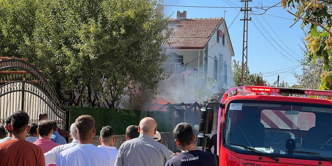 Konya’da korkutan ev yangını!
