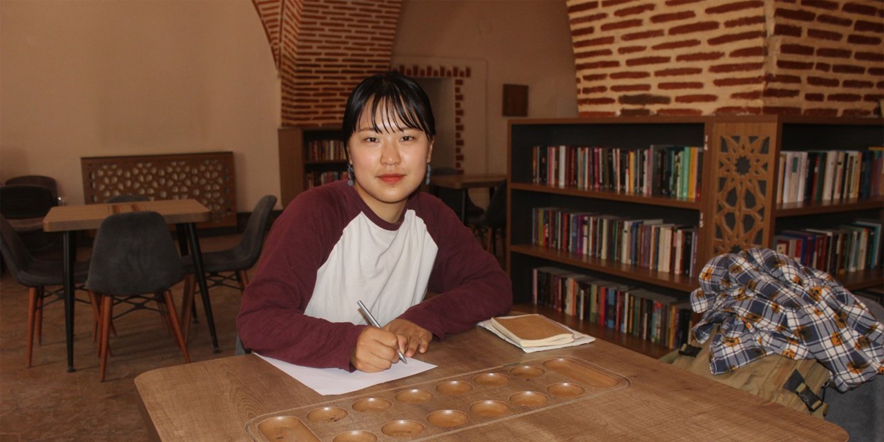 Japon öğrenci kırsal yaşamı Konya’nın bu ilçesinde tecrübe etti