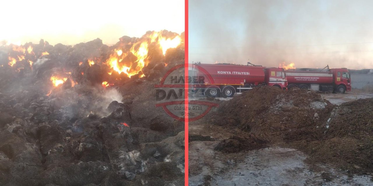 Konya’da 10 milyon lira zarara yol açan yangın