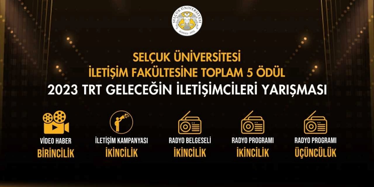 Konya Selçuk Üniversitesi’ne 5 ödül birden