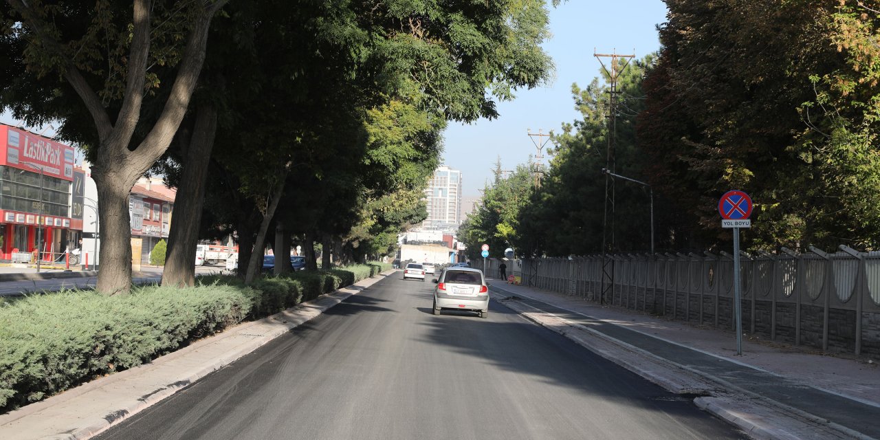 Konya’nın en işlek caddesinde yol konforlu hale getirildi