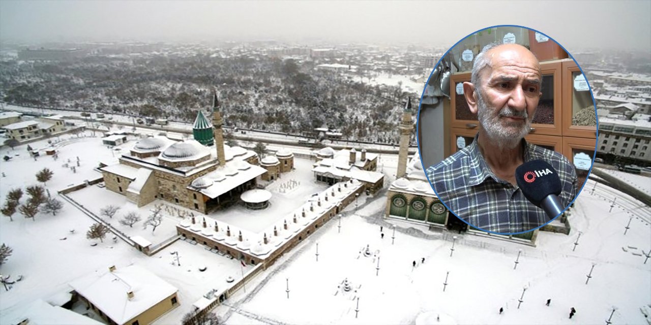 Konya sert kışı beklerken 43 yıllık aktardan tavsiye geldi