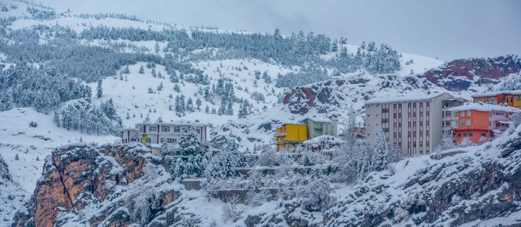 Konya’dan muhteşem kar manzaraları