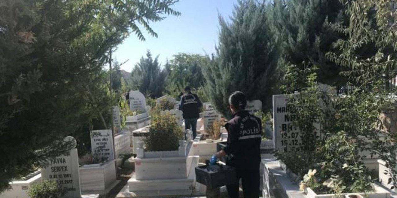 Konya’da silah sesi gelen mezarlığa giren ekipler korkunç manzarayla karşılaştı