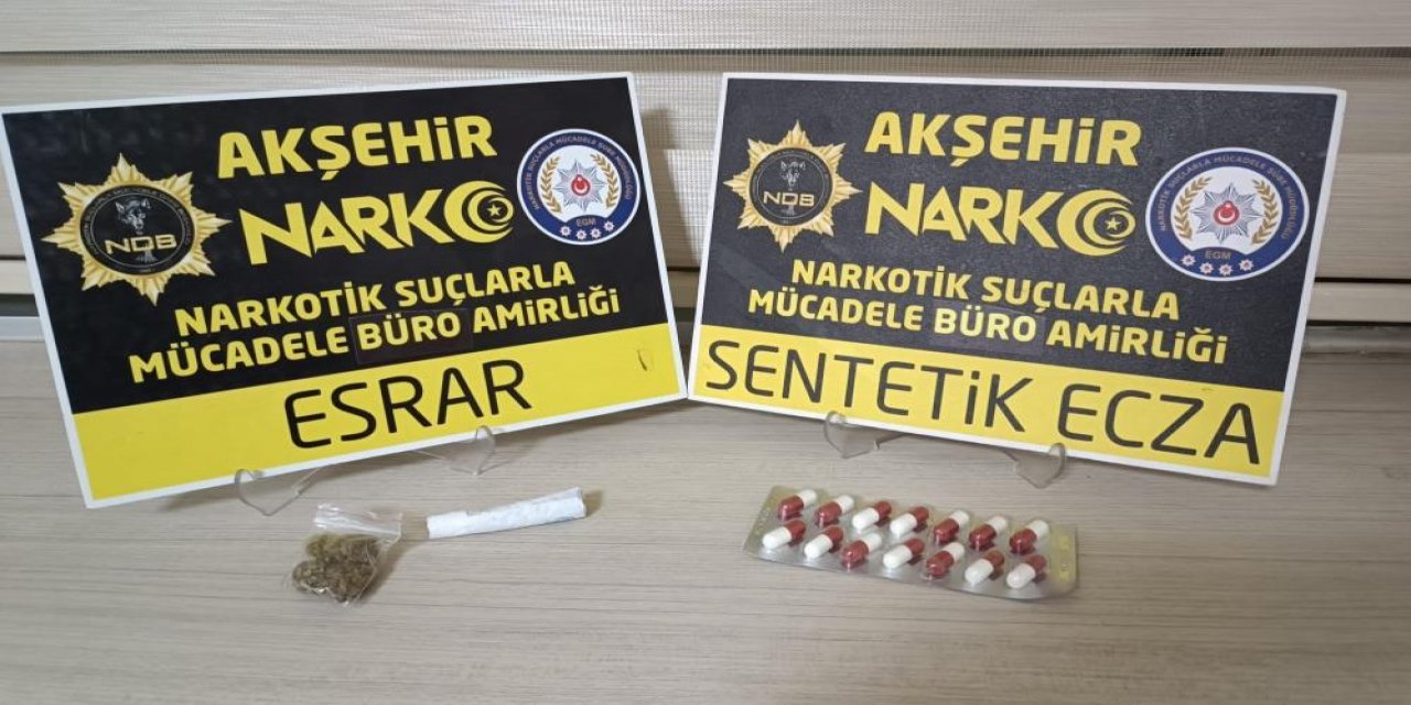 Konya’da bir kişi, otobüste uyuşturucuyla yakalandı
